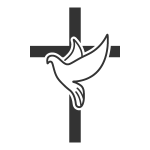 cross and dove icon