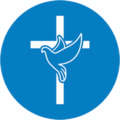 Believing cross and dove Icon